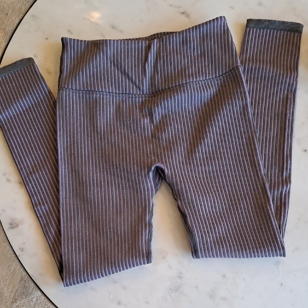 Striped Fabletics Rib Knit Leggings